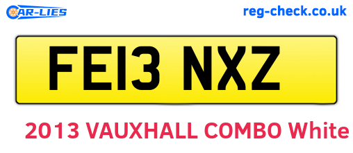 FE13NXZ are the vehicle registration plates.