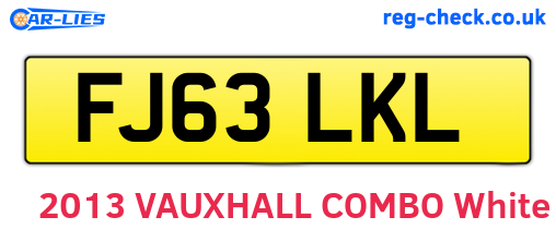 FJ63LKL are the vehicle registration plates.