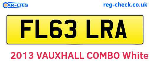 FL63LRA are the vehicle registration plates.