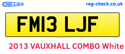 FM13LJF are the vehicle registration plates.