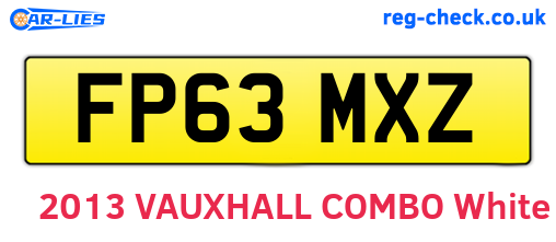FP63MXZ are the vehicle registration plates.