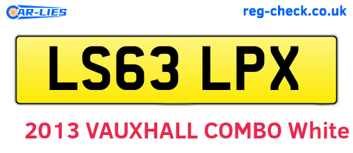 LS63LPX are the vehicle registration plates.