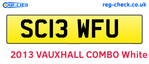 SC13WFU are the vehicle registration plates.