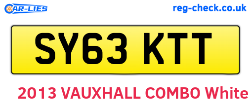 SY63KTT are the vehicle registration plates.