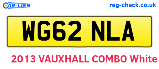WG62NLA are the vehicle registration plates.
