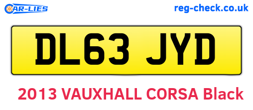 DL63JYD are the vehicle registration plates.