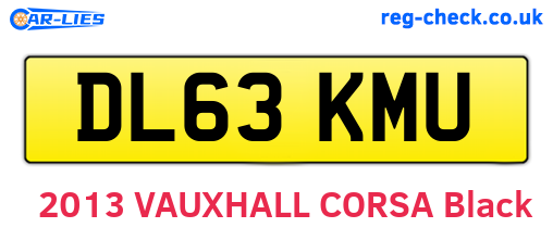 DL63KMU are the vehicle registration plates.
