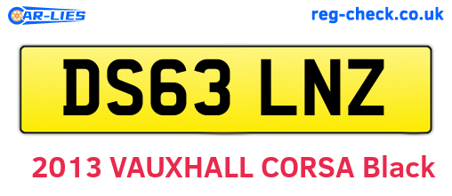 DS63LNZ are the vehicle registration plates.