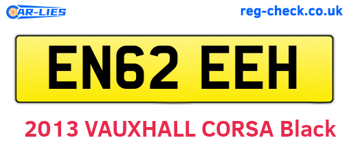 EN62EEH are the vehicle registration plates.