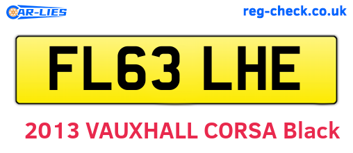 FL63LHE are the vehicle registration plates.