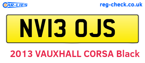 NV13OJS are the vehicle registration plates.