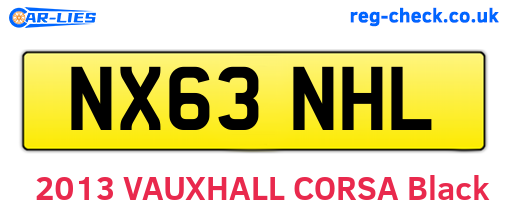 NX63NHL are the vehicle registration plates.