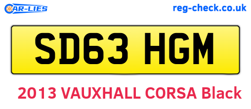 SD63HGM are the vehicle registration plates.