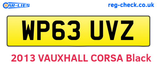 WP63UVZ are the vehicle registration plates.