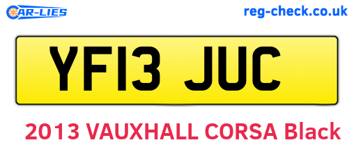 YF13JUC are the vehicle registration plates.
