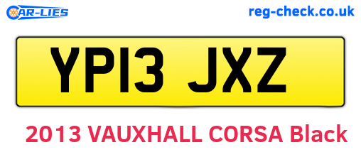 YP13JXZ are the vehicle registration plates.