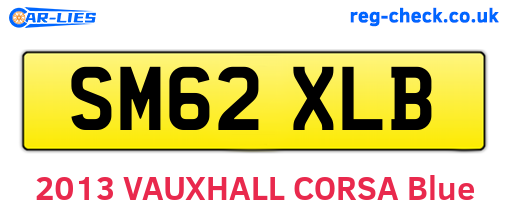 SM62XLB are the vehicle registration plates.