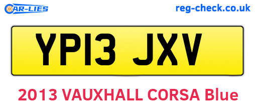 YP13JXV are the vehicle registration plates.
