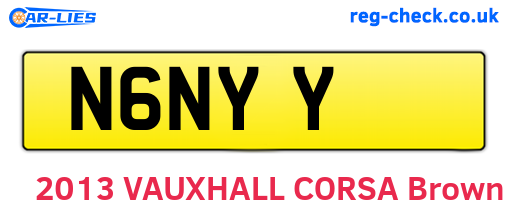 N6NYY are the vehicle registration plates.