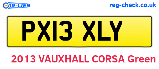 PX13XLY are the vehicle registration plates.