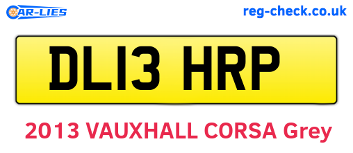 DL13HRP are the vehicle registration plates.
