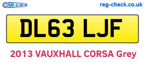 DL63LJF are the vehicle registration plates.