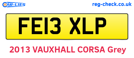 FE13XLP are the vehicle registration plates.