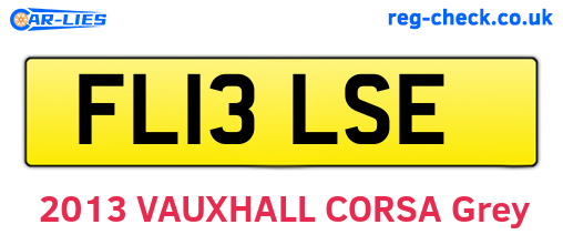 FL13LSE are the vehicle registration plates.