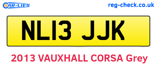 NL13JJK are the vehicle registration plates.