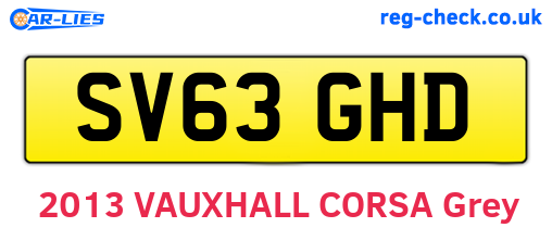 SV63GHD are the vehicle registration plates.