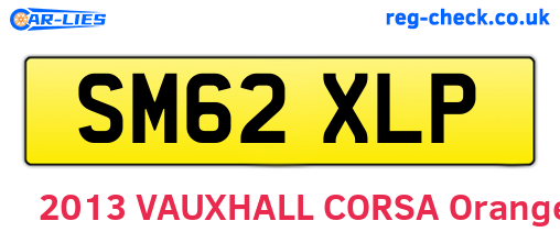 SM62XLP are the vehicle registration plates.