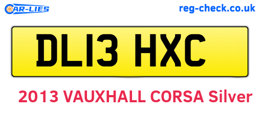 DL13HXC are the vehicle registration plates.