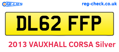 DL62FFP are the vehicle registration plates.