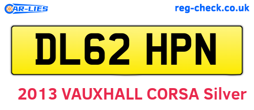 DL62HPN are the vehicle registration plates.