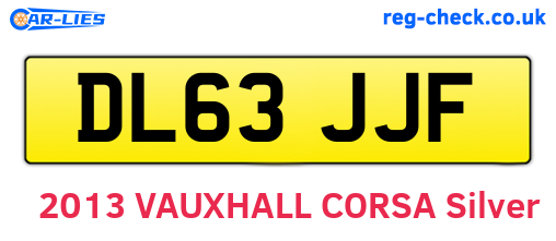 DL63JJF are the vehicle registration plates.