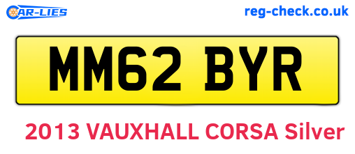 MM62BYR are the vehicle registration plates.
