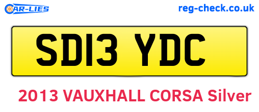 SD13YDC are the vehicle registration plates.