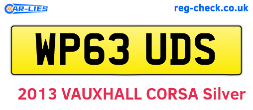 WP63UDS are the vehicle registration plates.