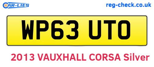 WP63UTO are the vehicle registration plates.