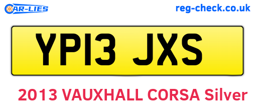 YP13JXS are the vehicle registration plates.