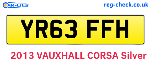 YR63FFH are the vehicle registration plates.