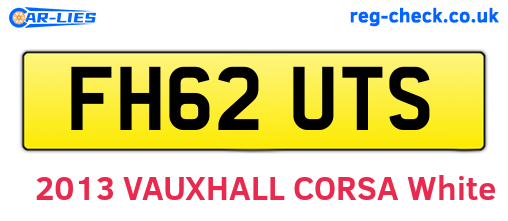FH62UTS are the vehicle registration plates.