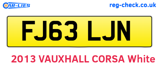 FJ63LJN are the vehicle registration plates.