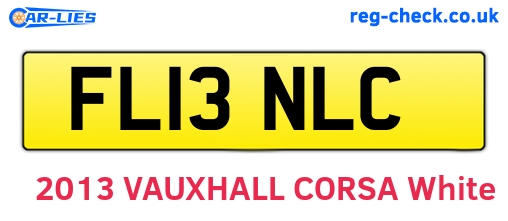 FL13NLC are the vehicle registration plates.