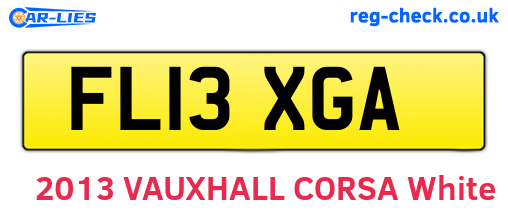 FL13XGA are the vehicle registration plates.
