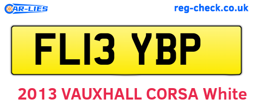 FL13YBP are the vehicle registration plates.