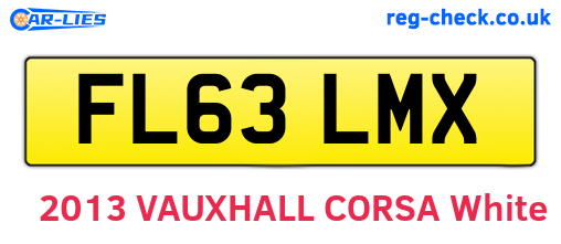 FL63LMX are the vehicle registration plates.