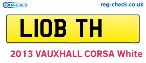 L10BTH are the vehicle registration plates.