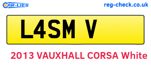 L4SMV are the vehicle registration plates.