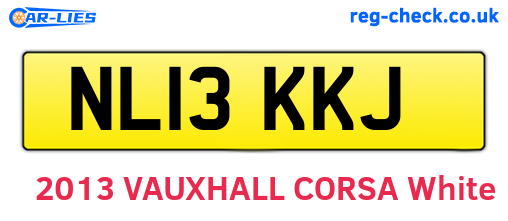 NL13KKJ are the vehicle registration plates.